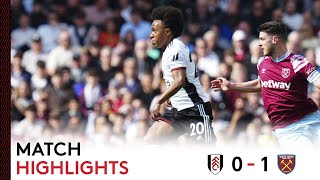 Fulham 0-1 West Ham | Premier League Highlights | Narrow Defeat In London Derby