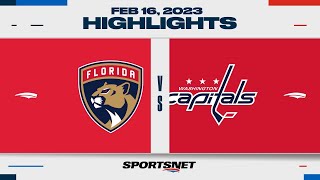 NHL Highlights | Panthers vs. Capitals - February 16, 2023