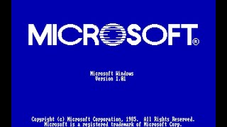 Windows1 (1985) PC XT Hercules Windows 1.0 1.01