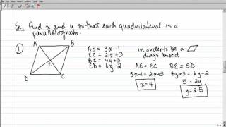 6-3 Tests for Parllelograms