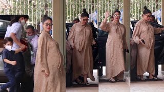 About To Delivery New Baby Kareena Kapoor Brings Son Taimmur Ali Khan With Her