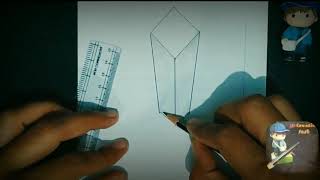 #3Dart #TrickArt Floating Cube - 3D Trick Art on Paper