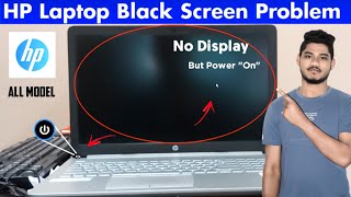 Fix Hp Laptop Black Screen Problem 2023 | Hp Laptop Starts but No Display | लैपटॉप ब्लैक स्क्रीन
