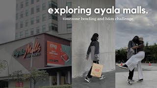 exploring ayala malls • timezone bowling + h\u0026m 🛍