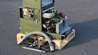 1,9KW DIESEL GEKO BUNDESWEHR STROM GENERATOR NOTSTROM STROMAGGREGAT SILENT 28V S/N0168