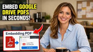How to Embed a PDF from Google Drive in Seconds (New UI Tutorial)