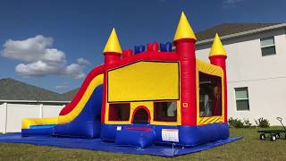 Deflate the 7 in 1 bounce house combo