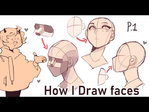 How I draw faces || pt.1 facial structure, planes and basic anatomy