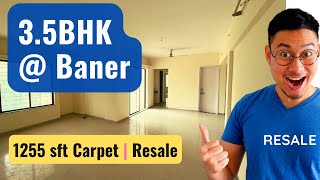 3.5BHK for Sale at Baner- Pune  | Ready Possession | Spacious flat with extra Study Room | Resale