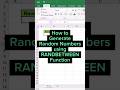 Boost Your Excel Skills: Master the RANDBETWEEN Function for Random Number Generation