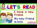 Practice and Learn to Read | Simple Sentences | Reading Lesson for Kids | Teacher Aya