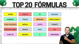 Top 20 Most Important Functions in Excel | Practical Examples Essential Formulas 🏆🥇