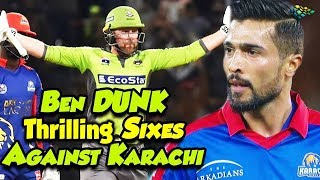 Ben DunK Thrilling Sixes Against Karachi | PSL 2020 | Sports Central | PSX|MB2