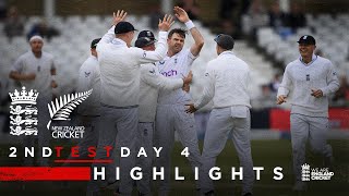 England Take Late Wickets | Highlights | England v New Zealand - Day 4 | 2nd LV=