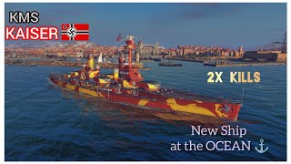 [WORLD OF WARSHIPS⚓] KMS KAISER ❤‍🔥Is marked it's day at OCEAN🌊, DESTROYING THE ENEMY at a glance📌☠️