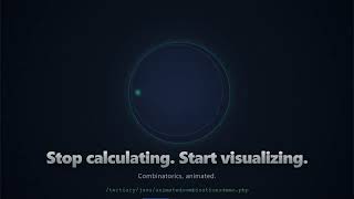 📌 Animated Combinations Demo (Java) | Learn Math Visually
