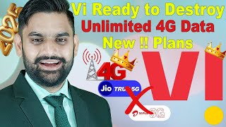 Vi Launched Unlimited 4G Data Plans | Unlimited Data Plan | Jio \u0026 Airtel 5G Plans Effect | Unlimited