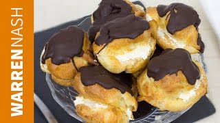 Giant Profiteroles Recipe - With Chocolate \u0026 Cream - Recipes by Warren Nash