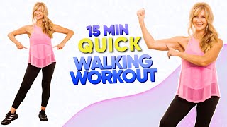 15 Minute Walking Workout For Weight loss For Women Over 50!