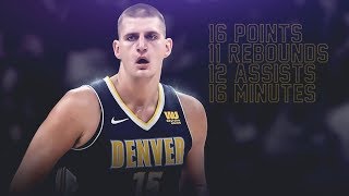 Nikola Jokic FASTEST TRIPLE-DOUBLE (14MINs) vs Bucks Full Highlights February 15, 2018