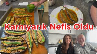 Almanya  Vlog/Yemek Sohbet Karışık ❗️Menümüz Karnıyarık🤌🏻Mükemmel Lezzetli 🙋🏻‍♀️🙋🏻