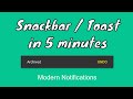 Snackbar (toast) in 5 minutes | CSS & JS | CSS Quickie