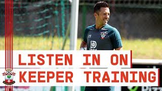 ON THE MIC | Behind the Scenes of a Southampton goalkeeper training session!