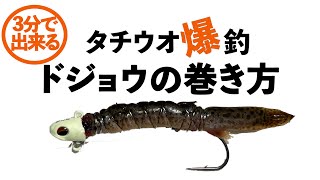 誰でも爆釣できるドジョウテンヤの巻き方を世界一わかりやすく紹介‼【堤防タチウオ仕掛け】