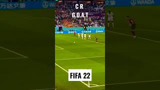Ronaldo G.O.A.T | Penalty shot |Audience Reaction | Por 3 - 2 Gha |  #fifa22 #ronaldo #cr7