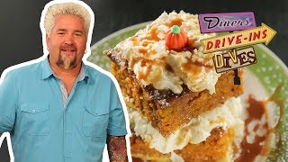 PUMPKIN BREAD French Toast | Diners, Drive-ins and Dives with Guy Fieri | Food Network