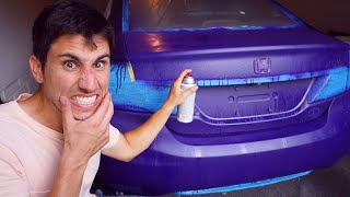 I PAINTED My Car PURPLE!