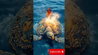 🔥 Rescuer Uses Fire to Save a Giant Sea Turtle Covered in Barnacles!