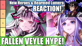 FALLEN VEYLE IS FINALLY HERE! | New Heroes \u0026 Rearmed Lumera Reaction ft. @SatachiFEH [FEH]