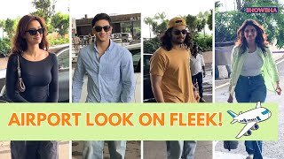 Disha Patani, Vedang Raina, Ali Fazal \u0026 Palak Rock Their Airport Look As They Fly Out Of Mumbai