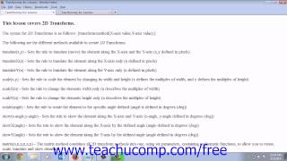 HTML5 and CSS3 Tutorial 2D Transforms Training Lesson 22.2
