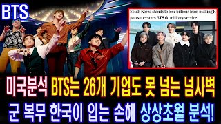 [BTS] BTS military service, an analysis beyond imagination that Korea suffers!