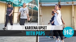 Watch: Kareena Kapoor looks upset as paparazzi photograph her during walk