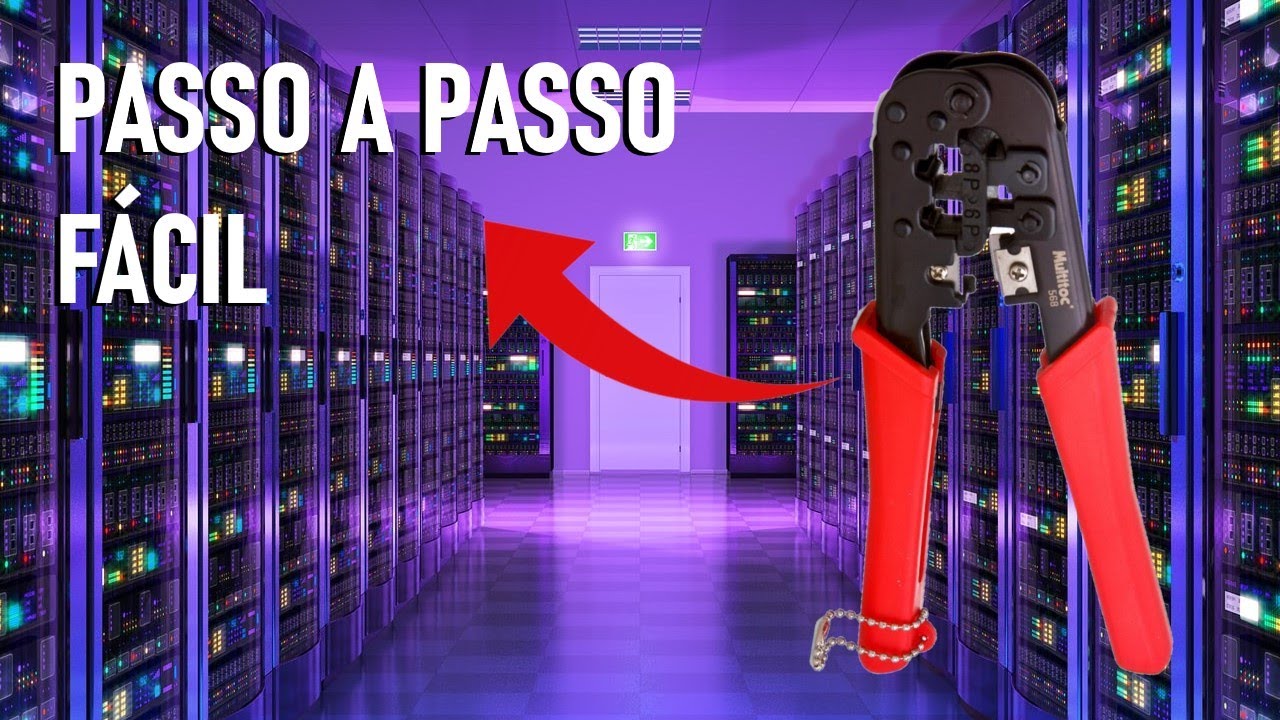 COMO MONTAR CABO DE REDE PASSO A PASSO / APRENDA COMO CRIMPAR RJ45 ...