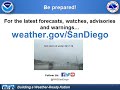 first significant winter storm for heavy precipitation and wind nws san diego