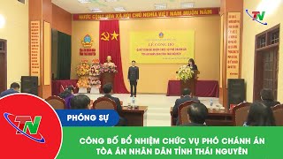 Công bố Quyết định bổ nhiệm chức vụ Phó chánh án Tòa án nhân dân tỉnh Thái Nguyên