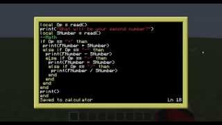 Speck Does ComputerCraft, Part 3.5: Using What We Know, Calculator