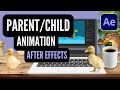How to Use Parenting in AFTER EFFECTS // Easy Beginner Animation Tutorial