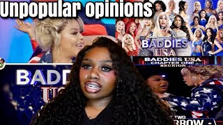 UNPOPULAR OPINIONS BADDIES REUNION EDITION: my thoughts so far