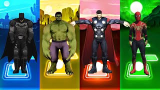 Tiles Hop EDM Rush - Batman vs Hulk vs Thor vs Spiderman