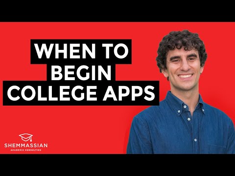 When should students begin researching and applying for colleges?