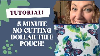 5 minute… No cutting… $1.75 Dollar Tree bag tutorial!! Let’s GOOOOOO!!! @dollartree