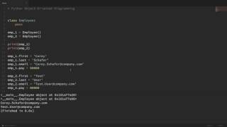 Python Scripting OOP Tutorial 1 Classes & Instances