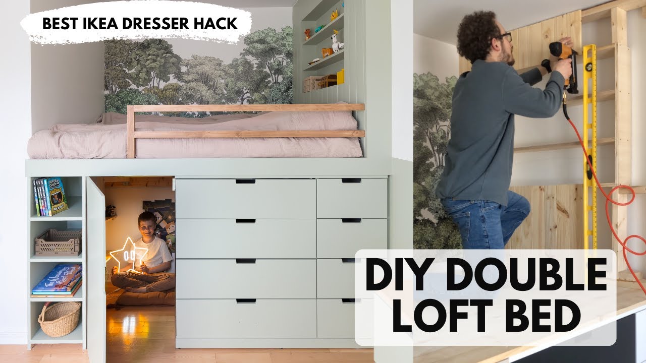 Double Loft Bed Ikea Hack This Is My Ikea Hack My Daughter S Old Kura