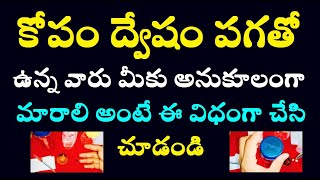 కోపం ద్వేషం పగతో ఉన్న వారు మీకు అనుకూలంగా మారాలి అంటే ఈ విధంగా చేసి చూడండి