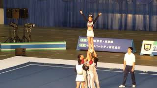 【チア】2015年（H27年）全日本学生選手権大会（インカレ）：日本文理大学 BRAVES・A 【グループスタンツ】  (Cheerleading Competition in JAPAN)